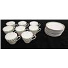 Image 1 : Qty 8 Eschenbach Bavaria Germany Tea Cups & 10 Saucers, Misc Sizes