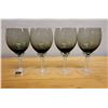 Image 1 : Qty 4 Zylstra Fine Crystal  Japan Stemmed Wine Glasses 3" Dia, 6.75"H