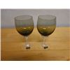 Image 2 : Qty 2 Zylstra Fine Crystal  Japan Stemmed Wine Glasses 3" Dia, 6.75"H