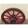 Image 5 : Wooden Wagon Wheel 36" Dia