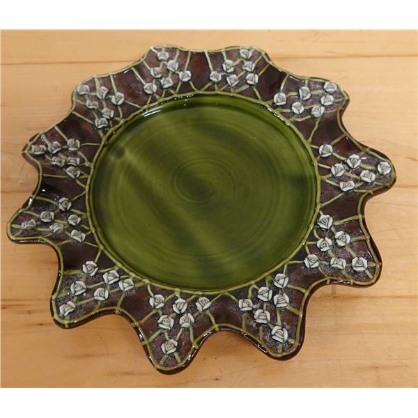 Mackenzie Childs Wittika Pickle Plate 9.25" Dia