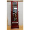 Image 1 : Wooden 2-Sided Cabinet w/ Mirrored Door 18" x 14" x 61"