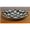 Image 1 : Qty 4 Mackenzie Childs Courtly Check Shallow Bowls 9" Dia, 1.5"H