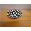 Image 2 : Qty 2 Mackenzie Childs Courtly Check Bowls 7.5" Dia, 2.5"H