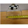 Image 11 : Mackenzie Childs Courtly Check Counter Cookie Jar 8" x 5.5" x 10"H