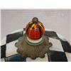 Image 4 : Mackenzie Childs Courtly Check Counter Cookie Jar 8" x 5.5" x 10"H
