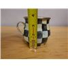 Image 11 : Qty 4 Mackenzie Childs Courtly Check Coffee Mug 3.5" Dia, 3.75"H
