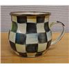 Image 1 : Qty 4 Mackenzie Childs Courtly Check Coffee Mug 3.5" Dia, 3.75"H