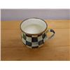 Image 2 : Qty 4 Mackenzie Childs Courtly Check Coffee Mug 3.5" Dia, 3.75"H