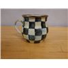 Image 7 : Qty 4 Mackenzie Childs Courtly Check Coffee Mug 3.5" Dia, 3.75"H