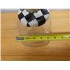 Image 12 : Mackenzie Childs Courtly Check Counter Cookie Jar 8" x 5.5" x 10"H