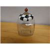 Image 3 : Mackenzie Childs Courtly Check Counter Cookie Jar 8" x 5.5" x 10"H