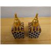 Image 2 : Qty 2 Mackenzie Childs Torquay Salt &  Pepper Shakers 2" x 5"H