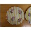 Image 4 : Qty 2 Mackenzie Childs Yellow Lemon Curd Striped Dinner Plates 11.25" Dia