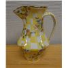 Image 1 : Mackenzie Childs Yellow Lemon Curd Pitcher Signed by Artist 5.5" Dia, 10"H