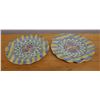 Image 2 : Qty 2 Mackenzie Childs Taylor Myrtle Ruffled Plates 11" Dia