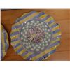 Image 5 : Qty 2 Mackenzie Childs Taylor Myrtle Ruffled Plates 11" Dia