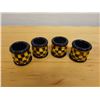 Image 5 : Qty 4 Mackenzie Childs Ring Around a Posey Napkin Ring Set in Box 2" Dia, 2"H