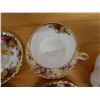 Image 10 : Qty 4 Royal Albert Old Country Roses Bone China Tea Cups w/ Saucers & Royal Doulton Coffee Pot, Misc