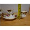 Image 20 : Qty 4 Royal Albert Old Country Roses Bone China Tea Cups w/ Saucers & Royal Doulton Coffee Pot, Misc