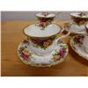 Image 4 : Qty 4 Royal Albert Old Country Roses Bone China Tea Cups w/ Saucers & Royal Doulton Coffee Pot, Misc