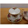 Image 7 : Qty 4 Royal Albert Old Country Roses Bone China Tea Cups w/ Saucers & Royal Doulton Coffee Pot, Misc