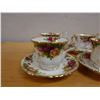 Image 11 : Qty 4 Royal Albert Old Country Roses Bone China Tea Cups w/ Saucers & Tea Pot, Misc Sizes