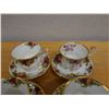 Image 12 : Qty 4 Royal Albert Old Country Roses Bone China Tea Cups w/ Saucers & Tea Pot, Misc Sizes