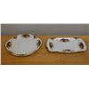 Image 1 : Qty 2 Royal Albert Old Country Roses Bone China Serving Plates, Misc Sizes