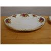 Image 3 : Qty 2 Royal Albert Old Country Roses Bone China Serving Plates, Misc Sizes
