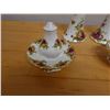 Image 3 : Qty 2 Royal Albert Old Country Roses Salt & Pepper Shakers on Bases & 2 Candle Holders, Misc Sizes
