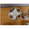 Image 6 : Qty 2 Royal Albert Old Country Roses Salt & Pepper Shakers on Bases & 2 Candle Holders, Misc Sizes