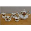 Image 1 : Qty 2 Royal Albert Old Country Roses Fine China Tea Cups w/ 1 Saucer, Creamer, Sugar Bowl & Tea Pots