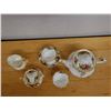Image 3 : Qty 2 Royal Albert Old Country Roses Fine China Tea Cups w/ 1 Saucer, Creamer, Sugar Bowl & Tea Pots