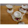 Image 4 : Qty 2 Royal Albert Old Country Roses Fine China Tea Cups w/ 1 Saucer, Creamer, Sugar Bowl & Tea Pots