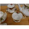 Image 5 : Qty 2 Royal Albert Old Country Roses Fine China Tea Cups w/ 1 Saucer, Creamer, Sugar Bowl & Tea Pots