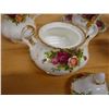 Image 8 : Qty 2 Royal Albert Old Country Roses Fine China Tea Cups w/ 1 Saucer, Creamer, Sugar Bowl & Tea Pots