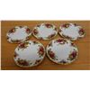 Image 1 : Qty 5 Royal Albert Old Country Roses Bone China Plates 6.25" Dia
