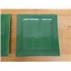 Image 4 : Qty 2 Williams Sonoma Large Square Green Plates 12" x 12"