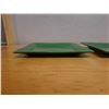 Image 5 : Qty 2 Williams Sonoma Large Square Green Plates 12" x 12"