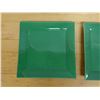 Image 3 : Qty 2 Williams Sonoma Large Square Green Plates 12" x 12"