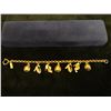 Image 2 : Salvatore Ferragamo Gilt Metal Shoe Themed Charm Bracelet Made in Italy, 8" L