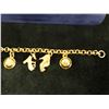 Image 5 : Salvatore Ferragamo Gilt Metal Shoe Themed Charm Bracelet Made in Italy, 8" L