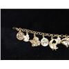 Image 3 : 14K Gold 585 Hearts & Angel Themed Charm Bracelet, 0.46 oz, 7.5" L