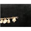 Image 6 : 14K Gold 585 Hearts & Angel Themed Charm Bracelet, 0.46 oz, 7.5" L