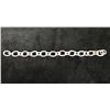Image 1 : Sterling Silver 925 Chain Bracelet, 8" L