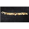 Image 1 : Metal Fashion Beaded Charm Bracelet Signed by R. L. Brazil, 8" L