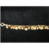 Image 2 : Metal Fashion Beaded Charm Bracelet Signed by R. L. Brazil, 8" L