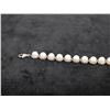 Image 2 : Sterling Silver 925 Chain Bracelet w/ Pearl Accents, 7.5" L