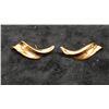Image 1 : Pair 14K Gold Swirl Earrings